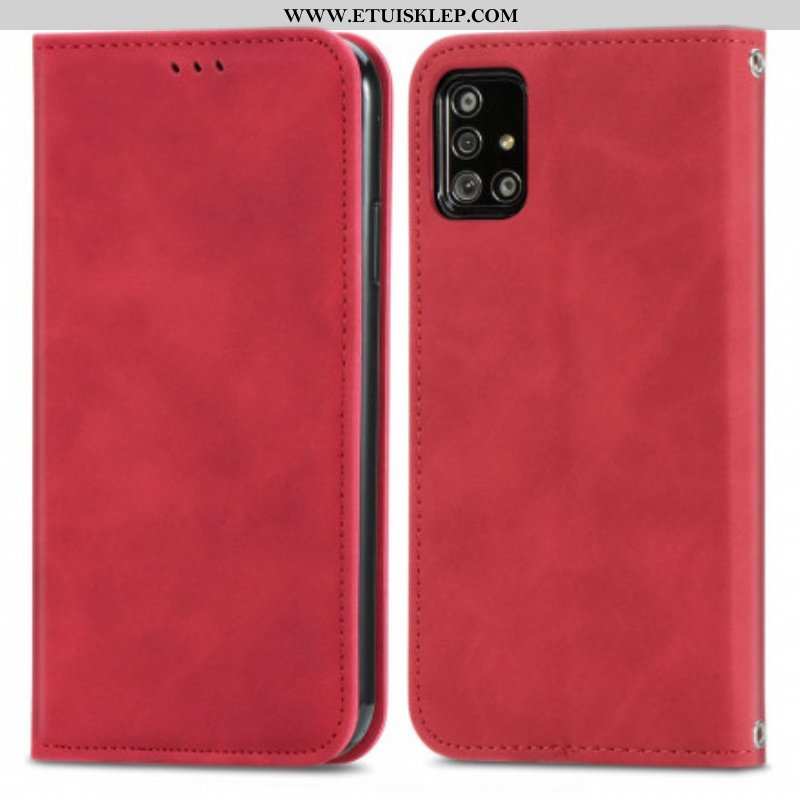 Etui Na Telefon do Samsung Galaxy A51 5G Etui Folio Sztuczna Skóra W Stylu Vintage